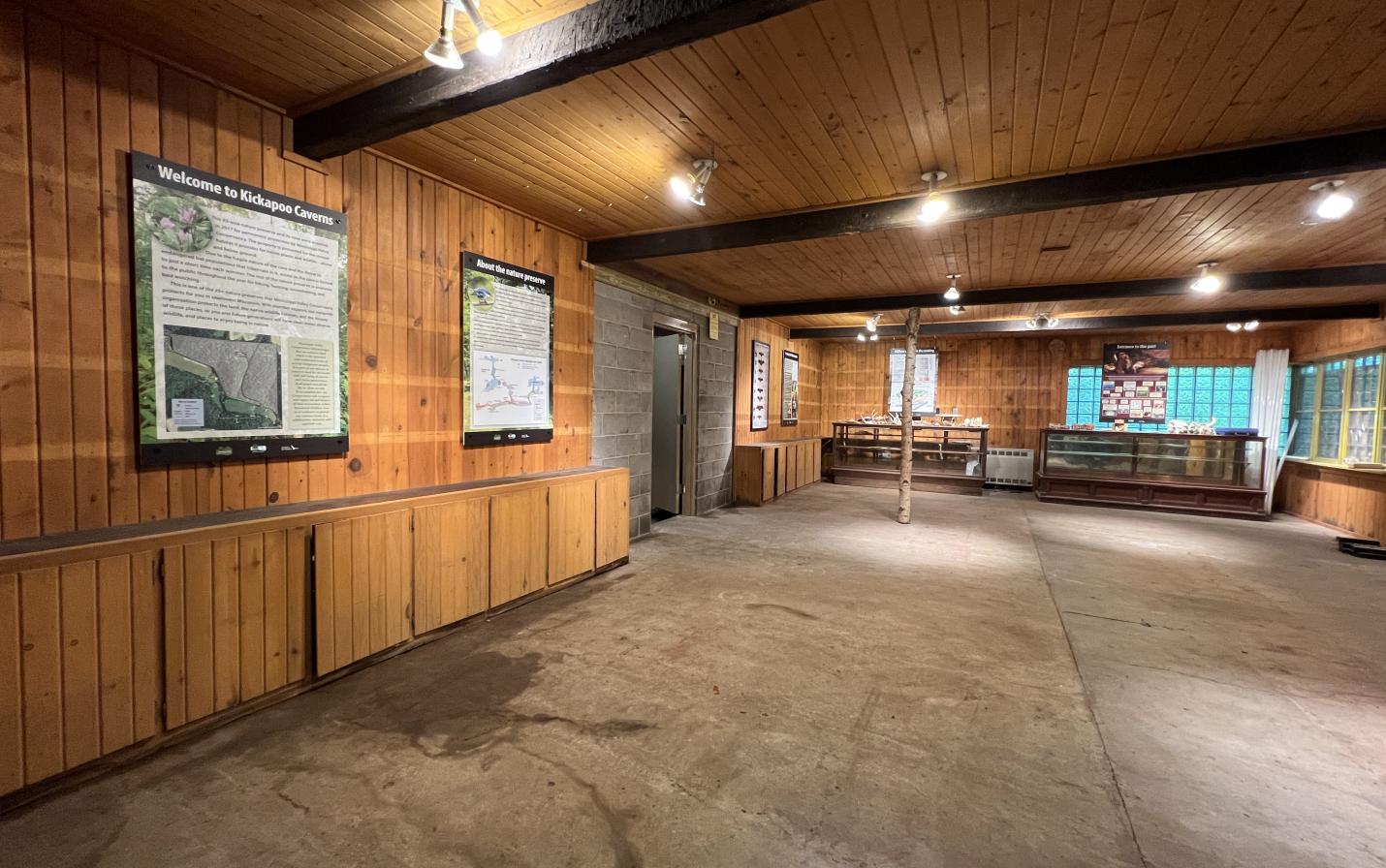 Mississippi Valley Conservancy interpretive center at Kickapoo Caverns