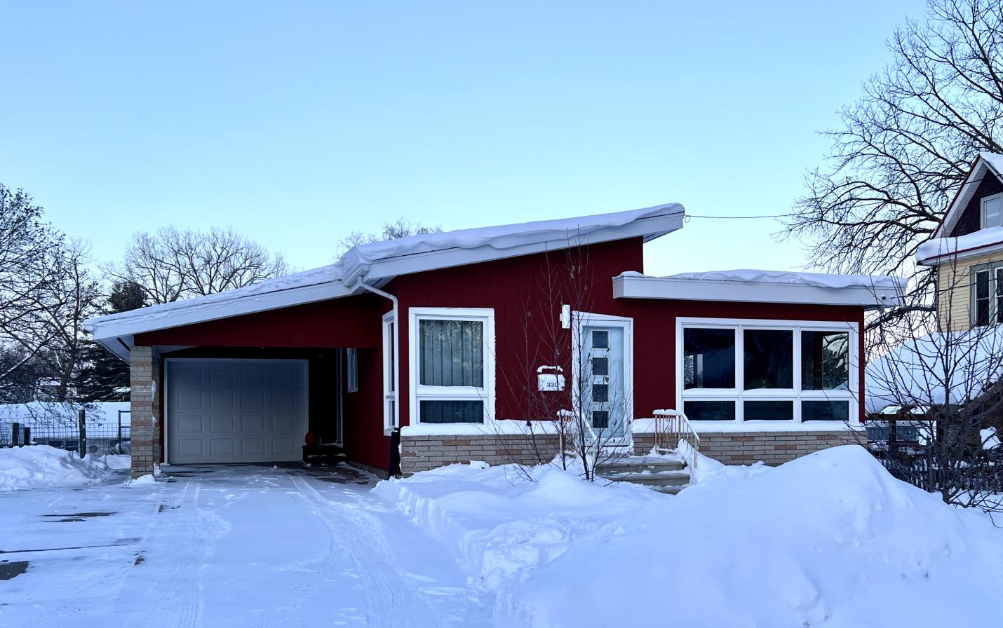 Home in Wisconsin winter