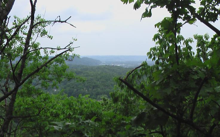 view from Apple Valley nature preserve in Onalaska, WI