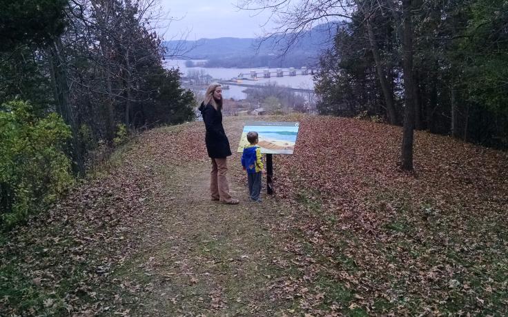 Visitors at Little Bluff