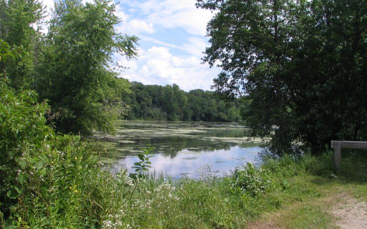 View at Trempealeau Lakes trailhead