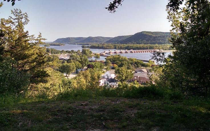 view from Little Bluff