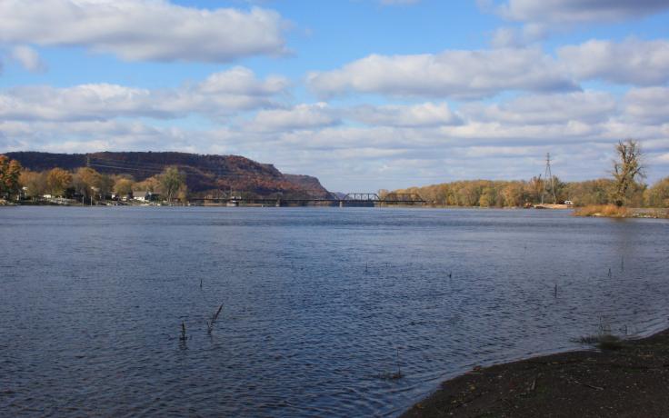 upstream view from Barron Island