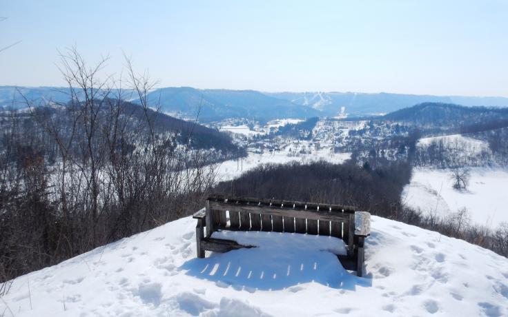 Southward view from Hass Tract in La Crosse Blufflands South